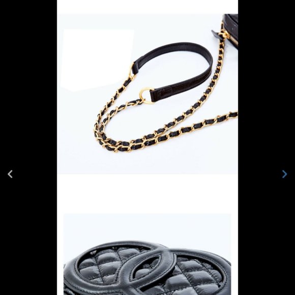 Chain Solid Grid Cowhide Leather Shoulde Crossbody - Picture 4 of 12